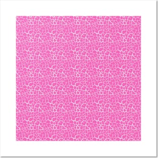 Elephant Print Skin Pattern Pink Posters and Art